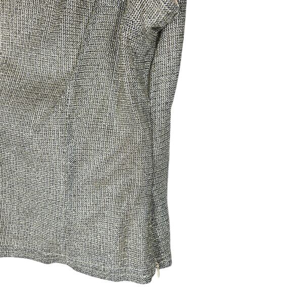 JS Collections Metallic Twin Set Womens 16 Silver Knit Party Formal Y2K Vintage - Picture 6 of 12